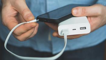 phone plugged in and charging